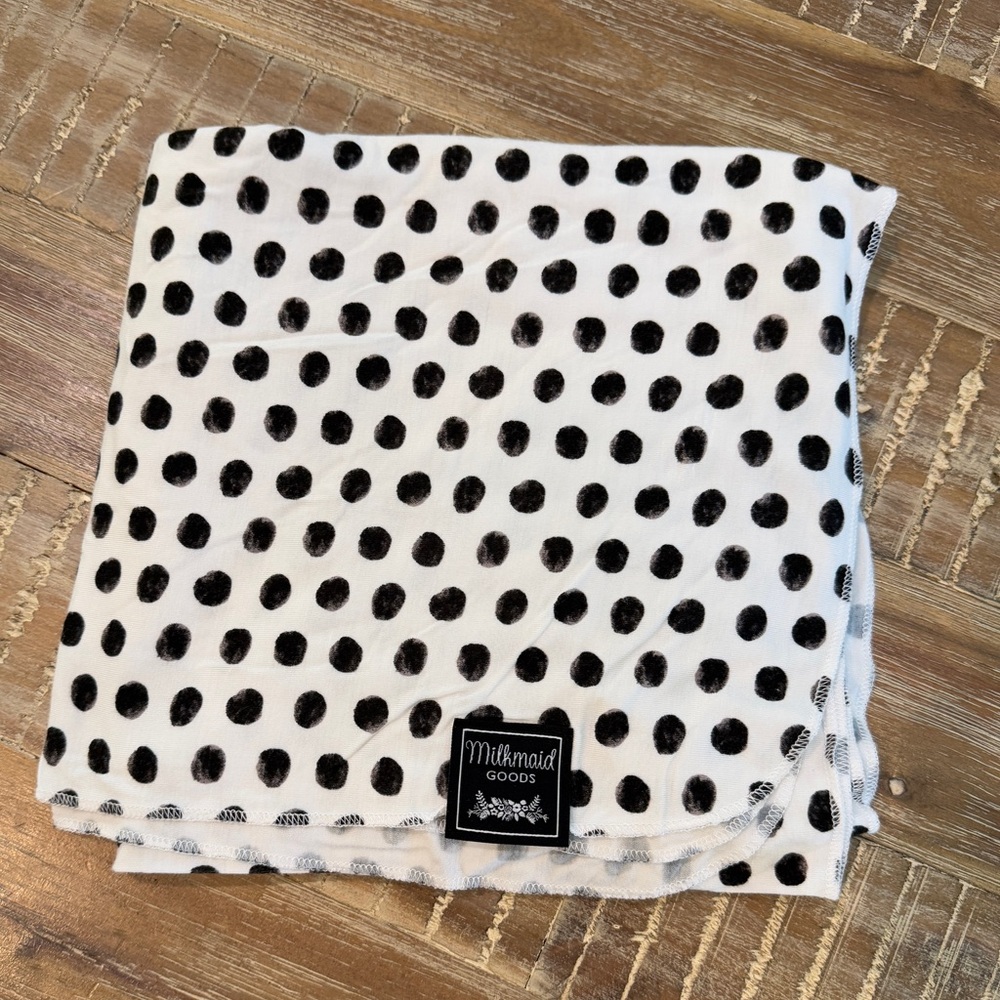 MilkMaid Goods Spot and Dot Swaddle Blanket